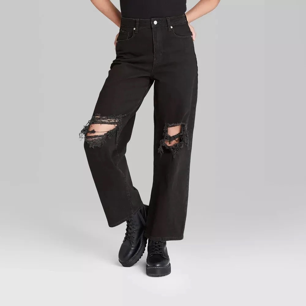 Wild Fable Highest Rise Baggy Black Jeans